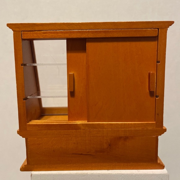 Dollhouse 1:12 Scale  Food Cabinet Display Dining Room Miniature Furniture 16 - Picture 3 of 9